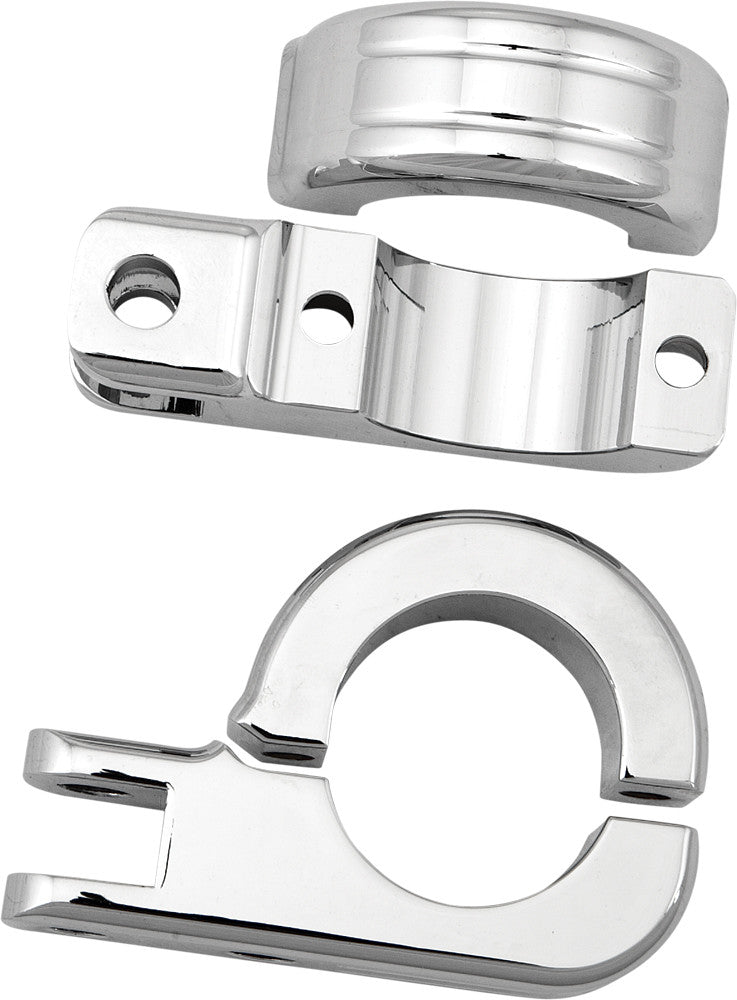 Harddrive 820-1962 P77-6004 FOOTPEG MOUNT CLAMPS 1.25" BAR CHROME