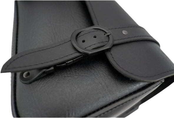 Willie & Max 63-0417 59919-00 BLACK JACK SWINGARM BAG 4L BLACK/BLACK BUCKLE