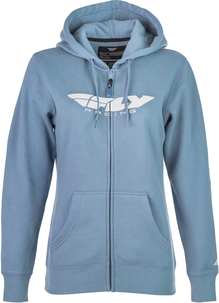 Fly Racing Women's FLY Corporate ZIP UP Light Blue 2X