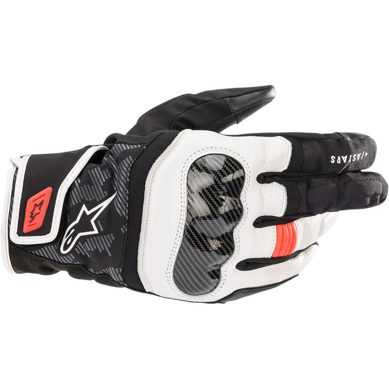 ALPINESTARS SMX Z Drystar® gloves Black/White/Fluo - Red
