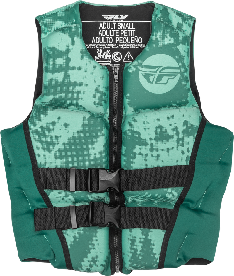 Fly Racing 221-30421M 221-30421M WMN'S NEOPRENE FLOTATION VEST DARK TEAL/LIGHT TEAL MD