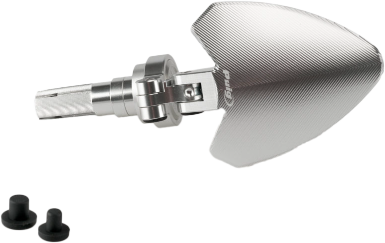 Puig Hi-tech Parts 561-21087 21087D HANDLEBAR END FOLDING MIRROR LEFT SILVER