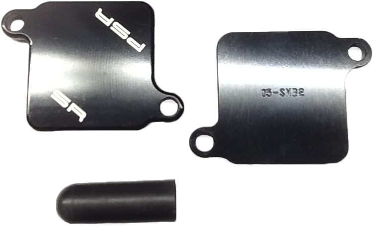 Psr Smog Block OFF Plates - 05-01351-22 Suzuki 1250S Bandit / 1300BK King / 1300R Hayabusa / 650F 2007-2022
