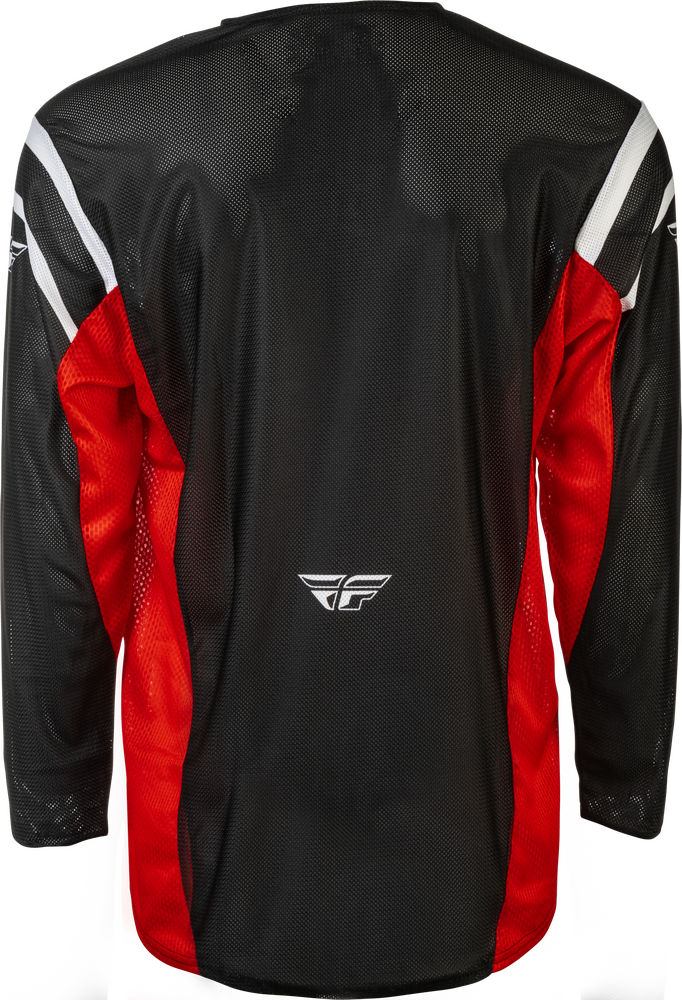 Fly Racing 379-316S 379-316S KINETIC MESH CENTER JERSEY BLACK/WHITE/RED SM