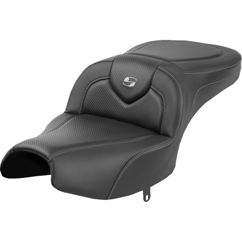 Saddlemen Roadsofa™ Standard Reach Seat Without Backrest Black Carbon Fiber - I22-02-185
