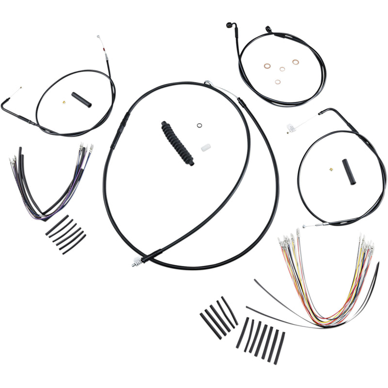 Magnum Shielding Cable Kit - 486441 For Harley Softail / 15th Anniversary / Screamin' 2000-2006