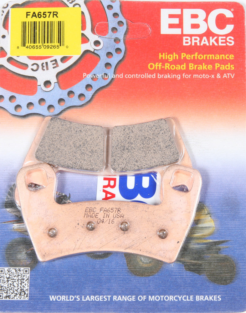 EBC Brake Pads Sintered R Series - FA657R Polaris UTVs 2015-2019