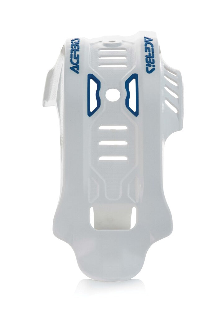 Acerbis 2791661029 Skid Plate With Linkage Guard White Blue Husqvarna FE 450 / FE 501 / FE501S 2020-2023