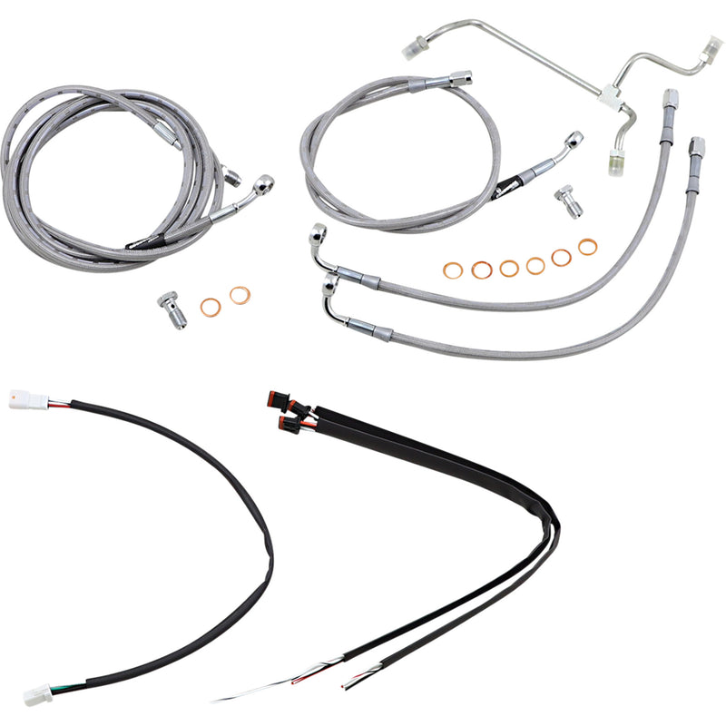 Burly Brand Complete Cable Kit - B30-1165 For Harley Touring 2017-2019