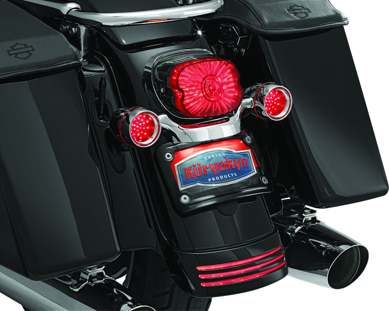 Kuryakyn 3149 Curved License Plate Mount Black - User 1