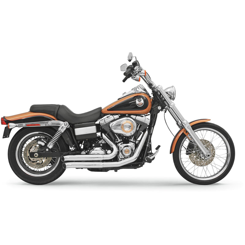 Bassani Xhaust Firepower Series 2-Into-2 Exhaust System - 13113D For Harley Dyna 2006-2017