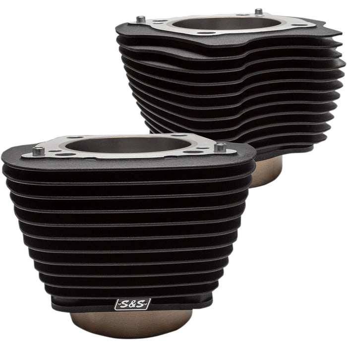 S&S CYCLE 0931-0837 910-0683 4-1/4" Bore Cylinder - M8 - Cylinders - 4.25" - M8 - Black - Non-Highlighted Fins