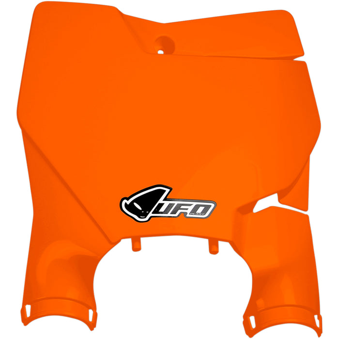 UFO 0520-1942 KT04080-127 Stadium Number Plate with Fork Guards Stadium Number Plate - Orange - KTM