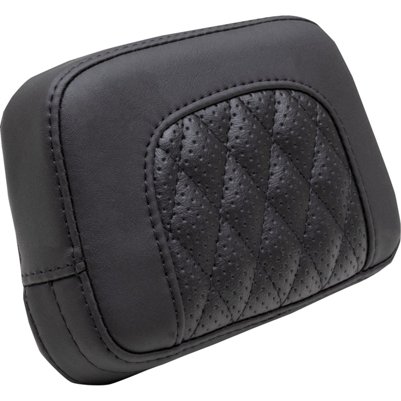 Mustang Squareback Sissy Bar Pad Black Diamond Stitch - 88206 For Indian 2022-2023
