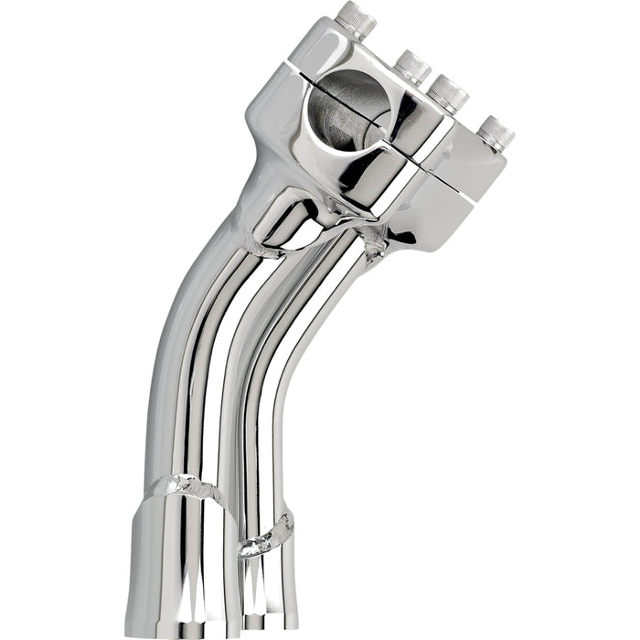 BILTWELL Murdock O/S Riser Risers - Oversized Pullback Chrome