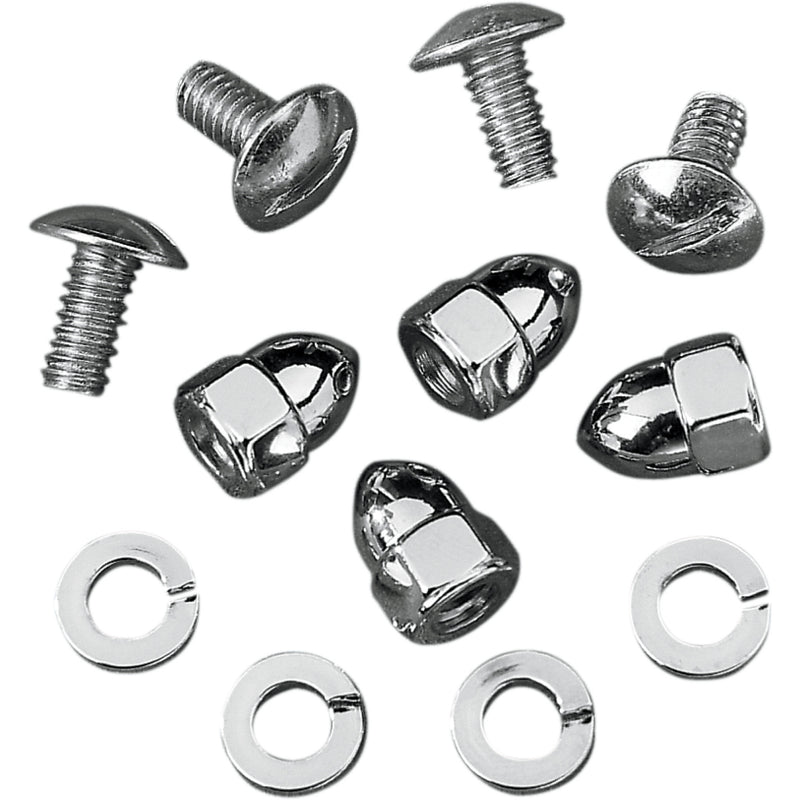 DRAG SPECIALTIES DS-190190 License Plate Acorn Set License Plate Fasteners - Acorn Nuts