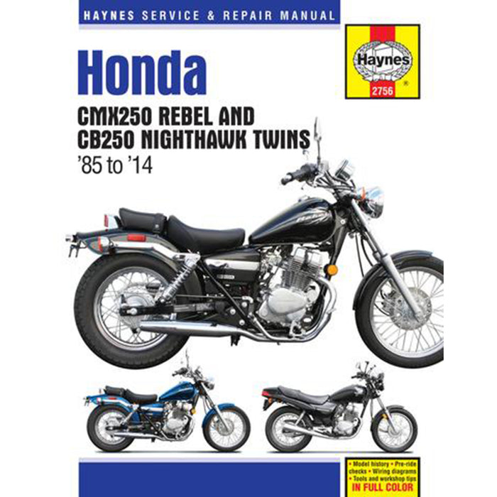 HAYNES 4201-0271 M2756 Motorcycle Repair Manual — Honda, Motorcycle Manual - Honda Rebel/Nighthawk '85-'16