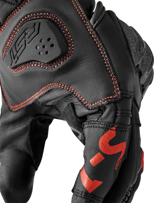 Rst 556-3650110 103650RED-10 S1 GLOVE BLK/RED LEATHER LG