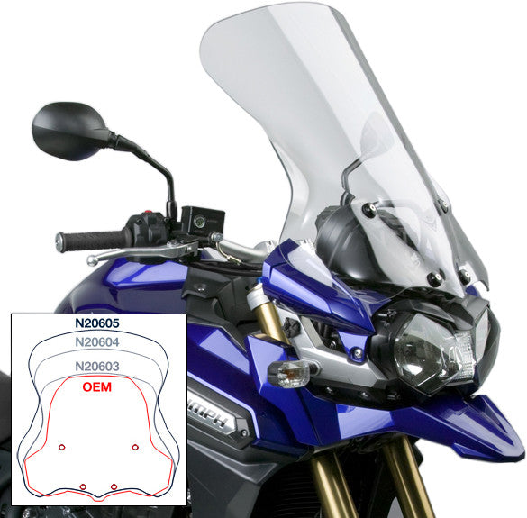 National Cycle Vstream Touring Screen Clear Replacement - N20605 Triumph Motorcycles 2012-2017