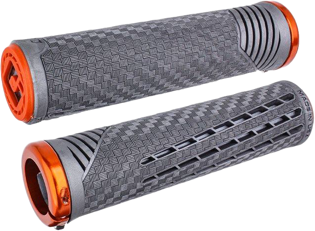 Odi 206-1342 F35CFGO-O CF11 V2.1 BMX GRIPS LNYX GRAY/ORANGE W/ORANGE