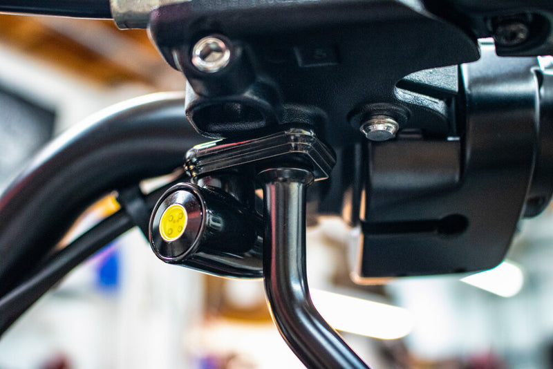 Paul Yaffe Bagger Nation Lightning Bullet PRO Mount Kit Front Amber Black - LB-PM-AMB-B