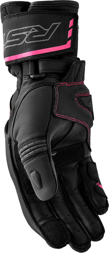 Rst 556-3653108 103653PNK-08 WOMENS S1 GLOVE BLACK/PINK LEATHER LG