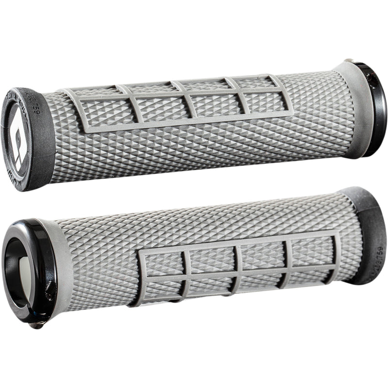 ODI 0630-2718 D33EFH-B Elite Flow v2.1 Lock-On Grips Elite Flow v2.1 Grips - Lock-On - 13 cm - Graphite/Black