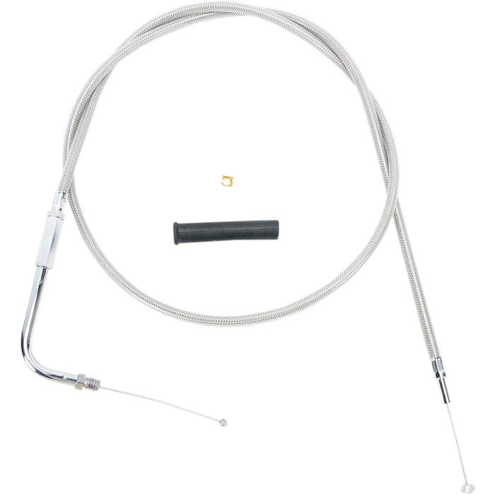 DRAG SPECIALTIES Stainless Braided Throttle Cable