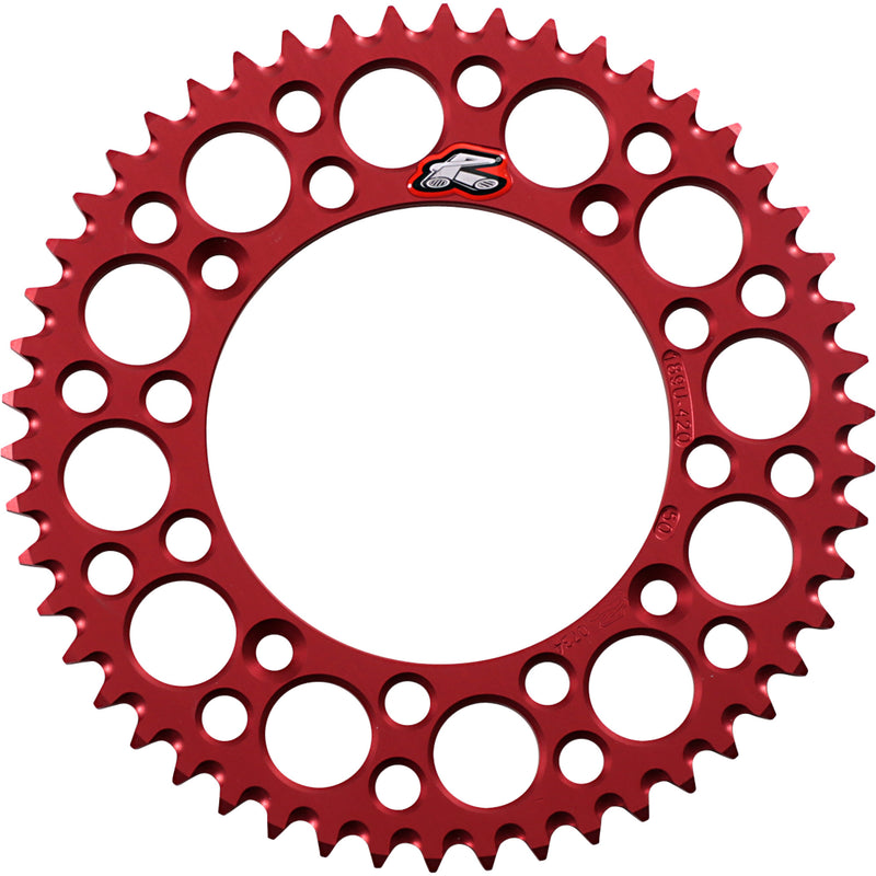 RENTHAL 1211-0290 189U-420-50GRRD Rear Sprocket Sprocket - Honda - Red - 50 Tooth
