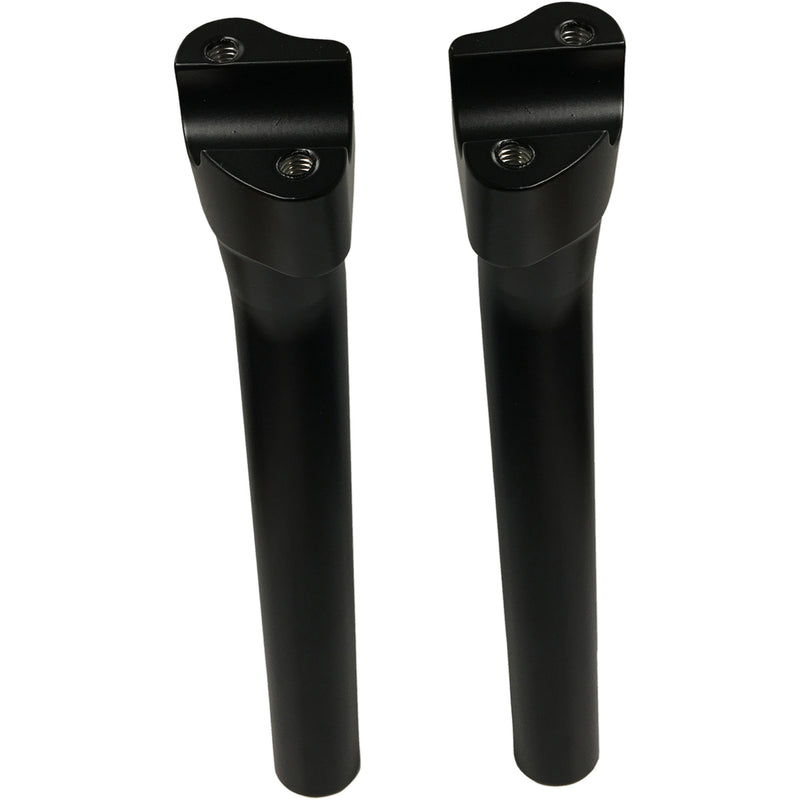 DRAG SPECIALTIES 0602-0810 Buffalo Billet Aluminum Handlebar Risers 9-1/2" - flat black