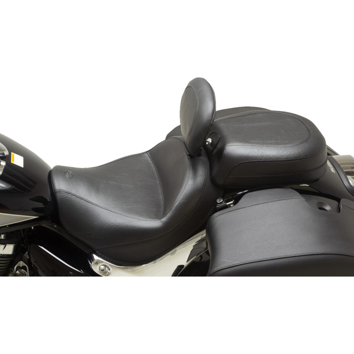 MUSTANG 0810-2394 89207 Recessed Wide Touring Seat passenger - black w/o studs - c90t '15-'19