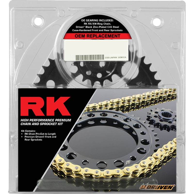 Rk OEM Replacement Chain And Sprocket Kit - 1062-010EX Honda CBR600F F4I 2001-2006