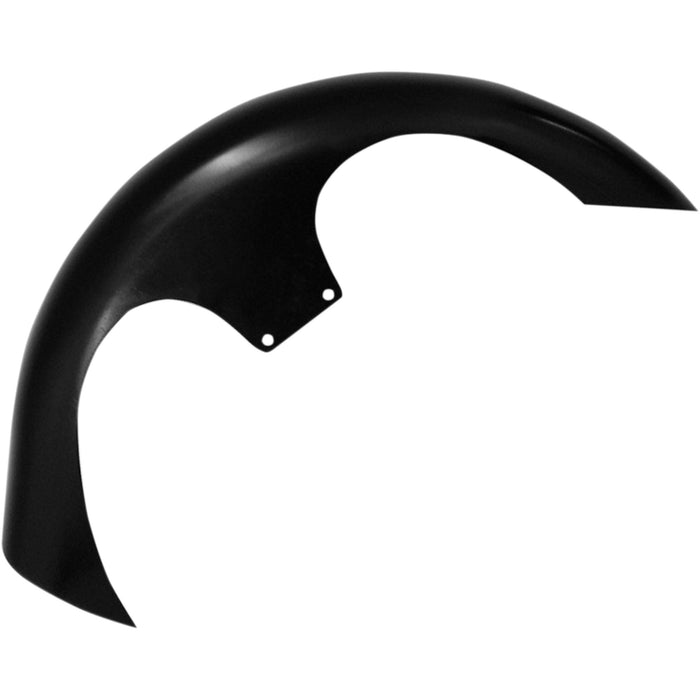 KLOCK WERKS 1401-0458 KWF-01-0261-2014 Tire Hugger Series Front Fenders for Dressers - Shank Front Fender Kit - For Raked Frames - Black - Steel - 26"