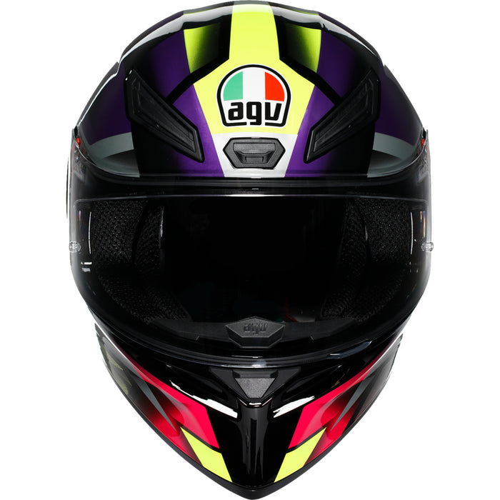 AGV K1 S Fastlap Helmet - Black/Purple/Pink