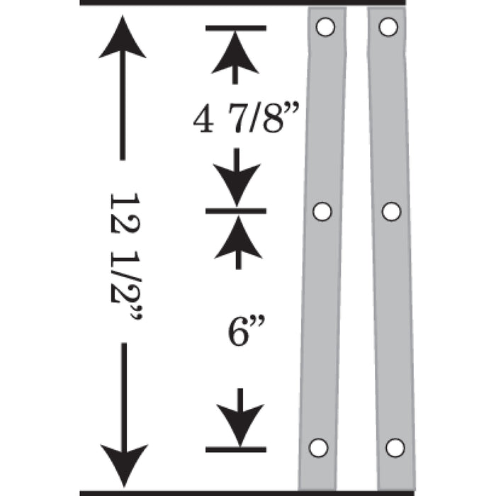 MEMPHIS SHADES 2310-0692 MEP61210 Road King Replacement Plastic - 15" - Dark Black Smoke