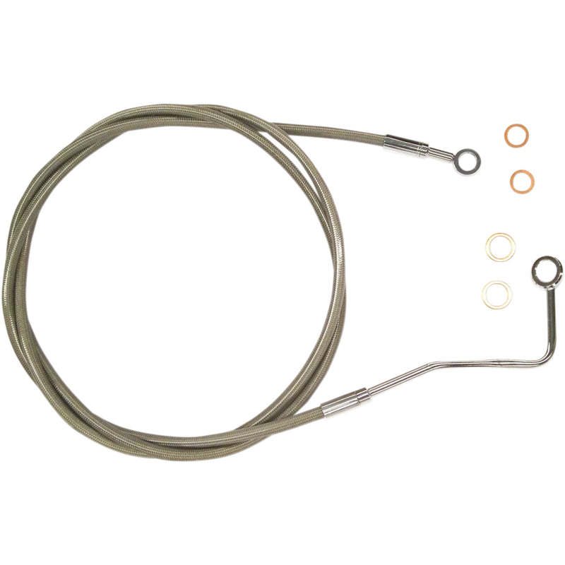 Magnum Shielding XR Stainless Upper Brake Line Upper Steel - SSC1402-70 For Harley Touring 2014-2024