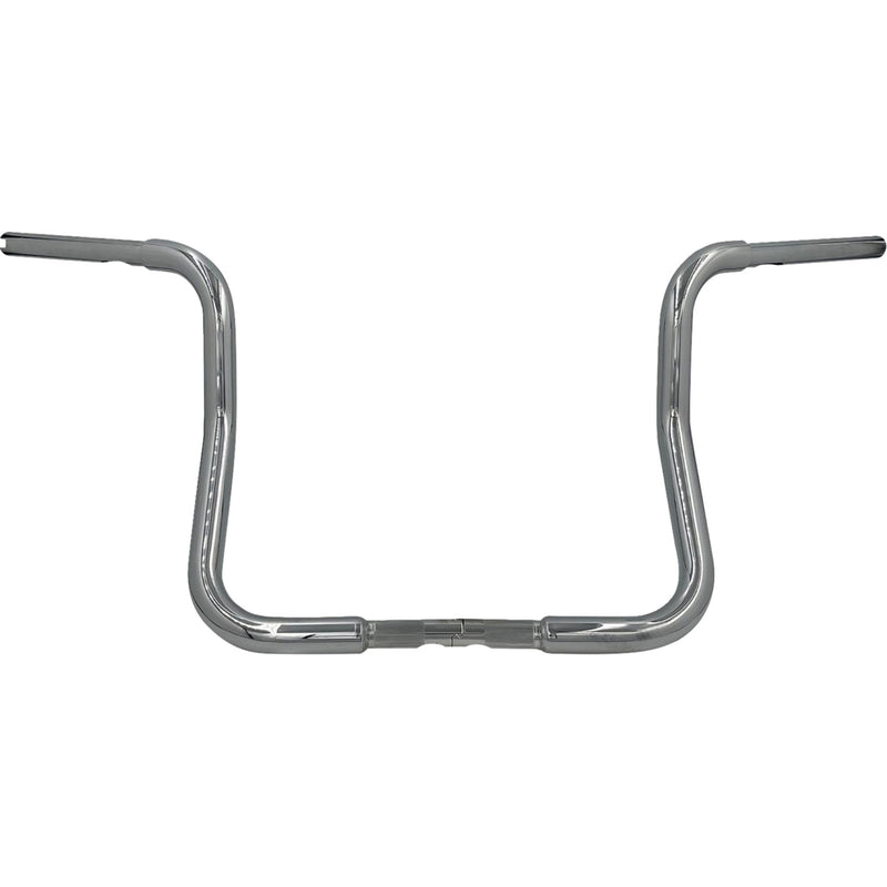 FAT Baggers INC. 1-1/4" EZ Install Round Top Handlebar Reduced Reach 13" Chrome - 903013 For Harley Touring 2008-2025
