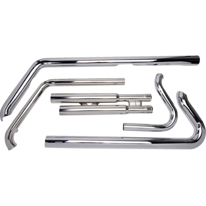 COBRA 1800-0413 6851 Speedster Slashdown Exhaust System - Chrome - Softail