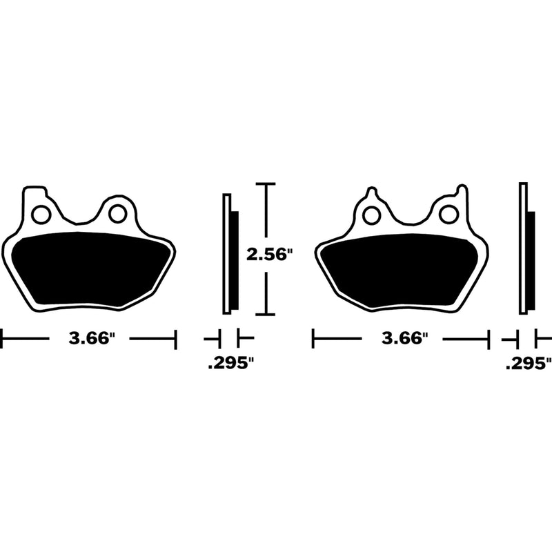 Dp Brakes Brake Pad - DP-918 For Harley Motorcycles 2000-2004