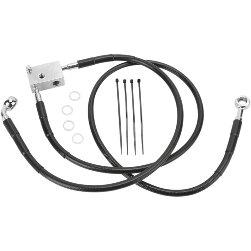 Drag Specialties Brake Line - 1741-2950 For Harley Softail 2000-2003