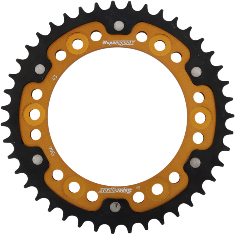 SUPERSPROX 1210-1946 RST-1306-43-GLD Stealth Rear Sprocket 43 tooth - gold - honda
