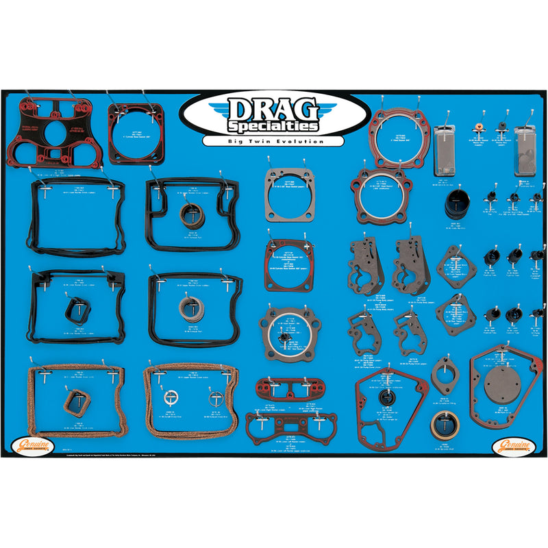 Drag Specialties Display Board - 0934-0274 For Harley Motorcycles 1984-1999