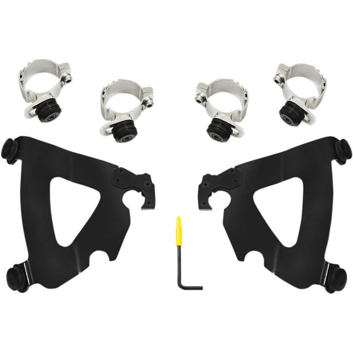 MEMPHIS SHADES 2320-0214 MEB2038 Road Warrior Trigger-Lock Mount Kit - Road Warrior Mounting Kit - Black - FXD