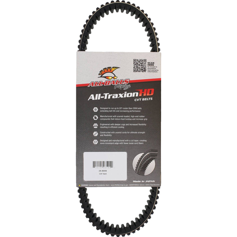 All Balls All-Traxion Belt - 25-9009 Polaris Sportsman / Scrambler 2009-2025