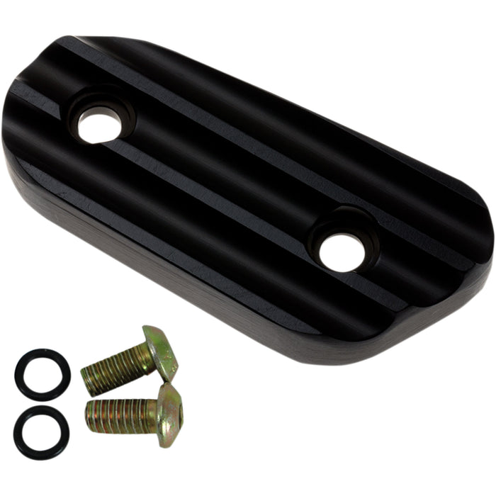 JOKER MACHINE 1107-0573 10-664-1 Sportster Inspection Cover Inspection Cover - Finned - Black - XL