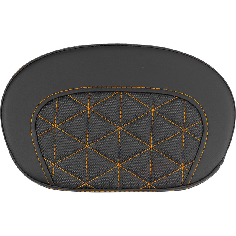 SADDLEMEN 0822-0712 061021103 Mini Contour Sissy Bar Pad tri-gripper - orange stitch