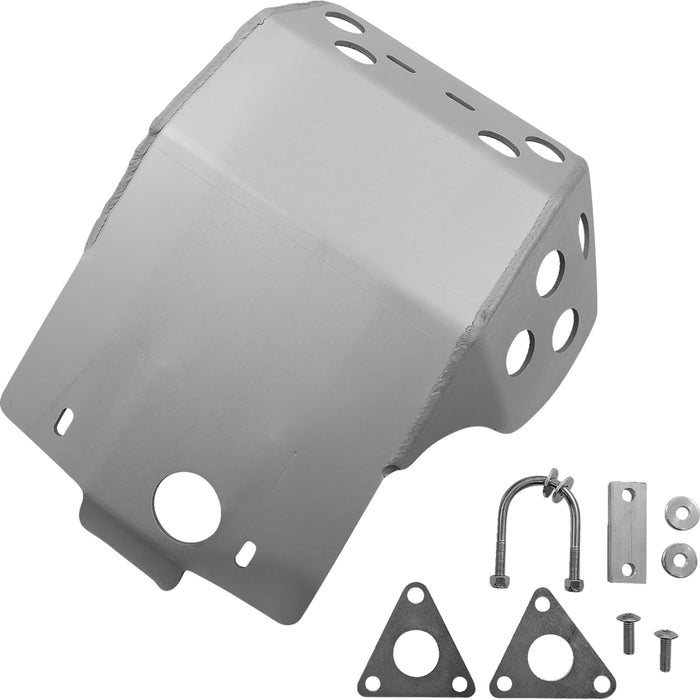 MOOSE OFFROAD 0506-1836 338 Aluminum Skid Plate — Skid Plate Skid Plate - Silver - Kawasaki - KLR 650
