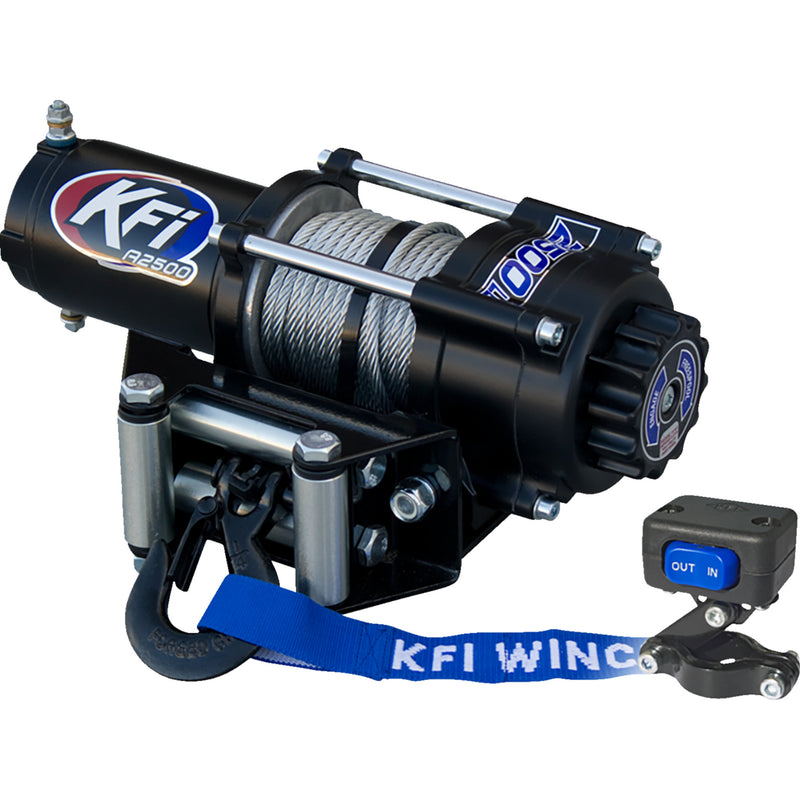 KFI PRODUCTS 4505-0927 A2500-R2 ATV Winch a2500-r2  - 2500 lb - steel cable