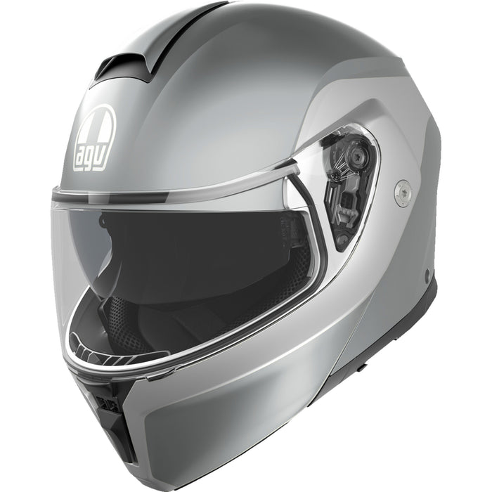 AGV 0100-2396 2118296002004M Streetmodular Levico Helmet Streetmodular Helmet - Levico - Double Light Gray - Medium