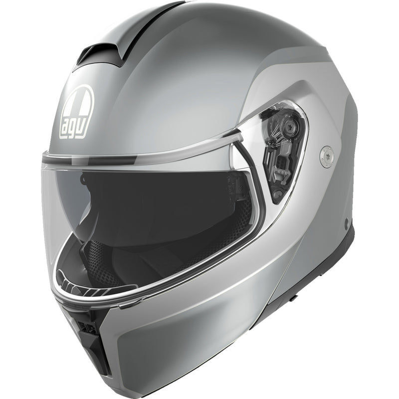AGV 0100-2397 2118296002004L Streetmodular Levico Helmet Streetmodular Helmet - Levico - Double Light Gray - Large